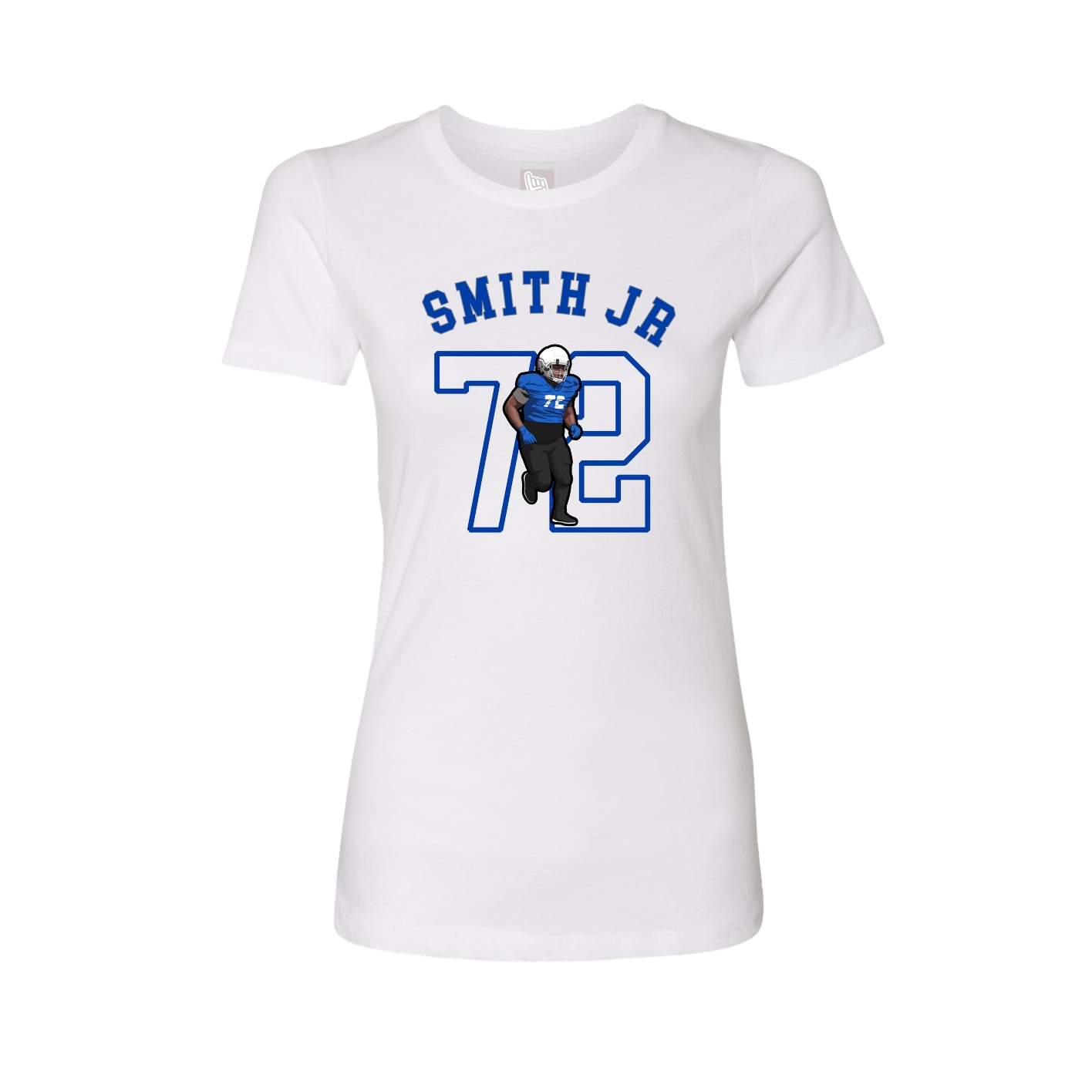 Fitted Women's Tee — Shirsey Arch in White