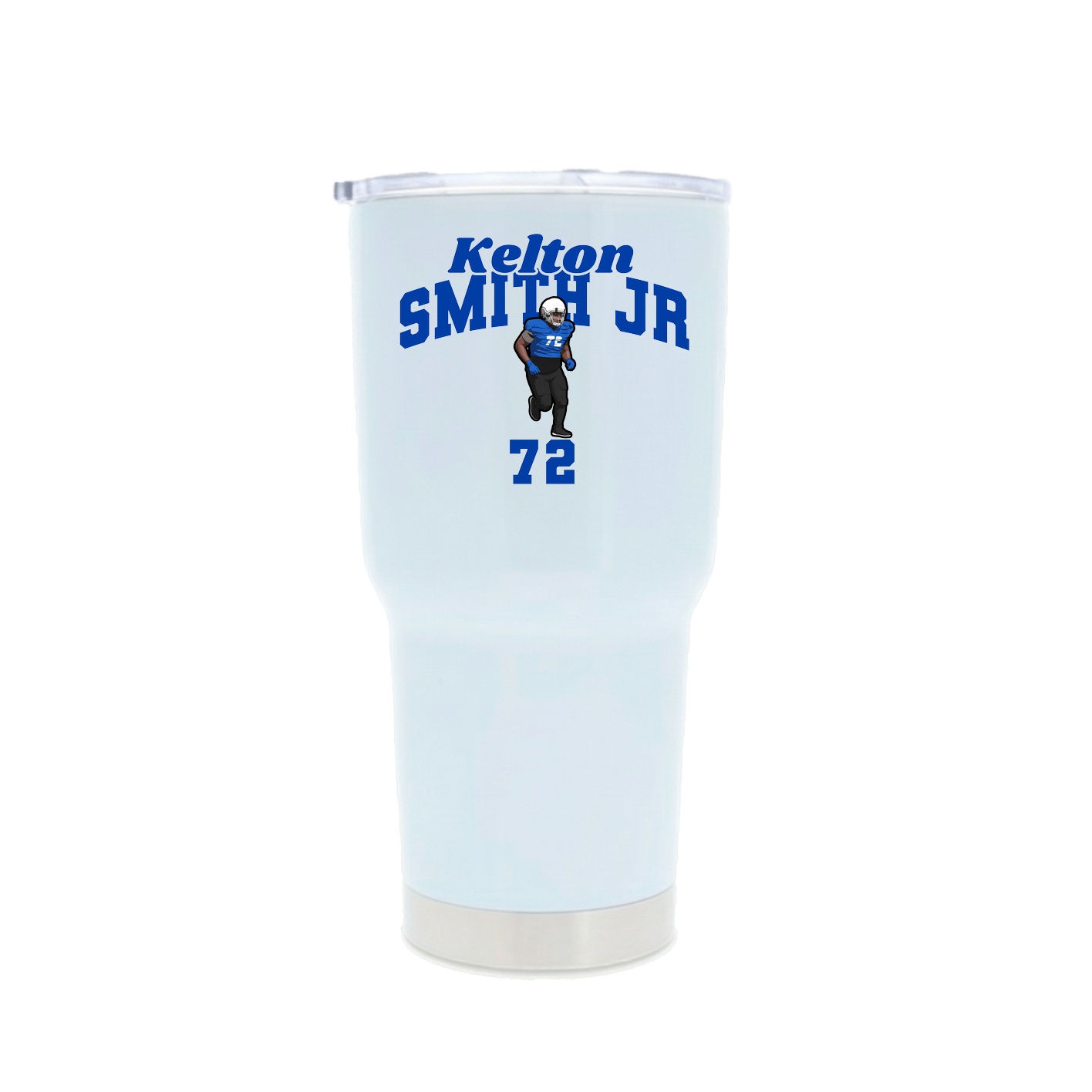 30oz Stainless Steel Tumbler — Signature Arch in White