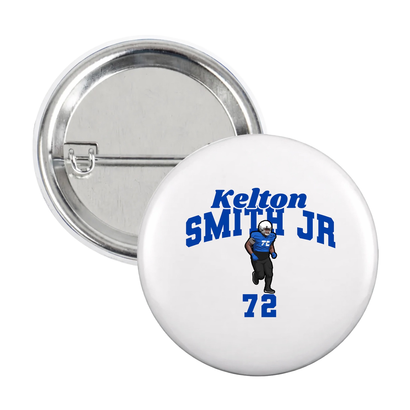 Game Day Button — Signature Arch in White