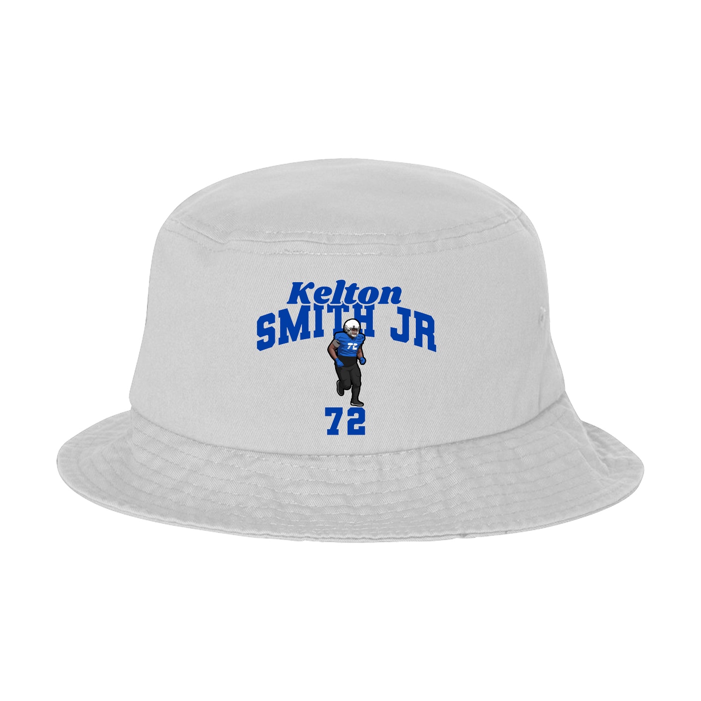 Bucket Cap — Signature Arch in White