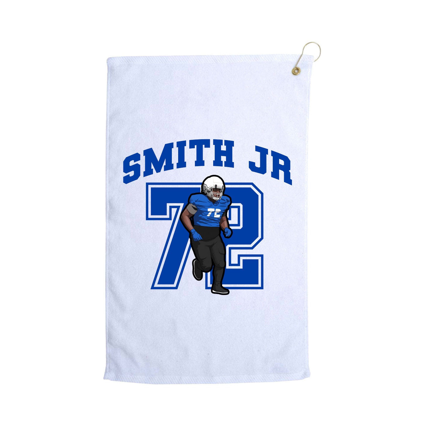 Golf Towel — Number in White
