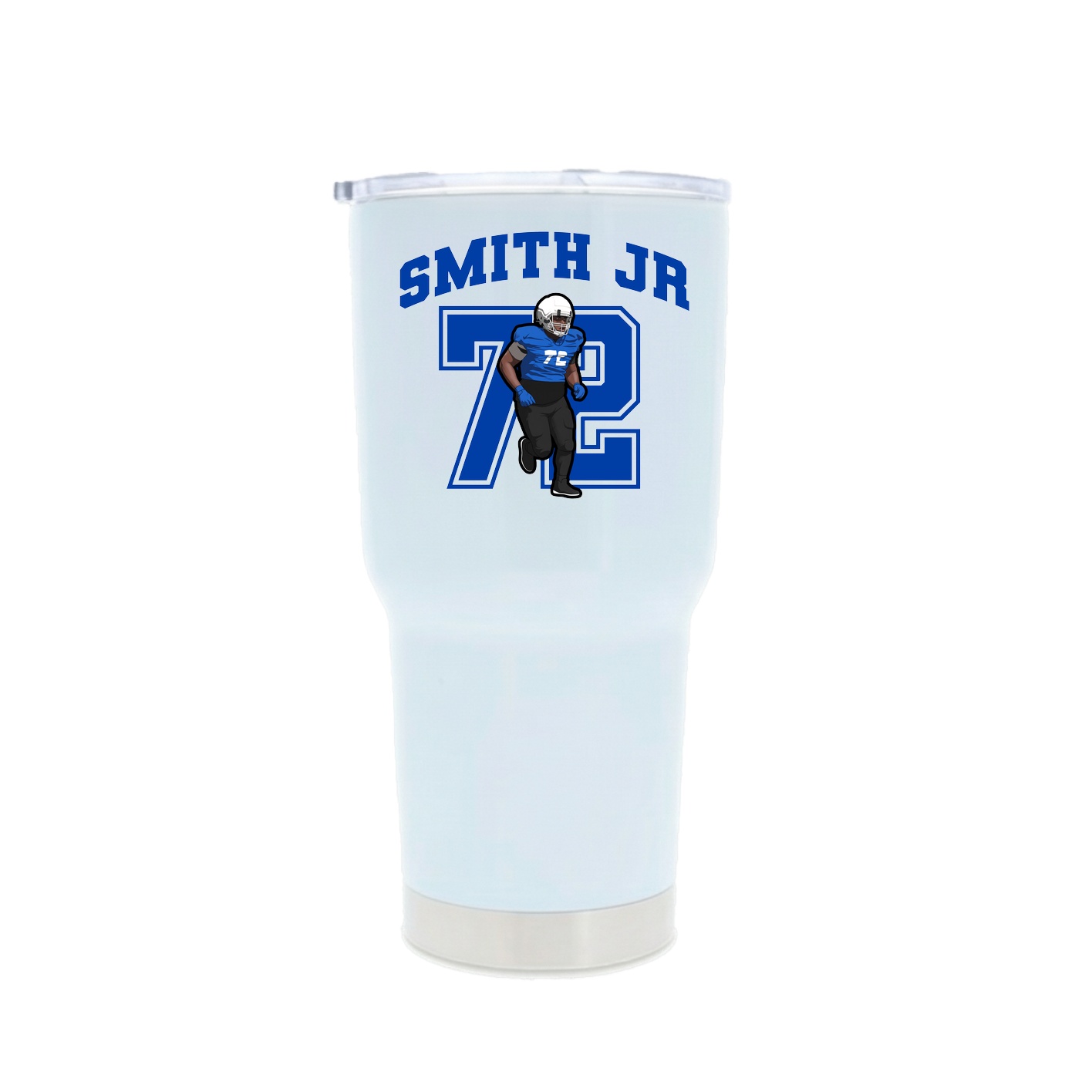 30oz Stainless Steel Tumbler — Number in White