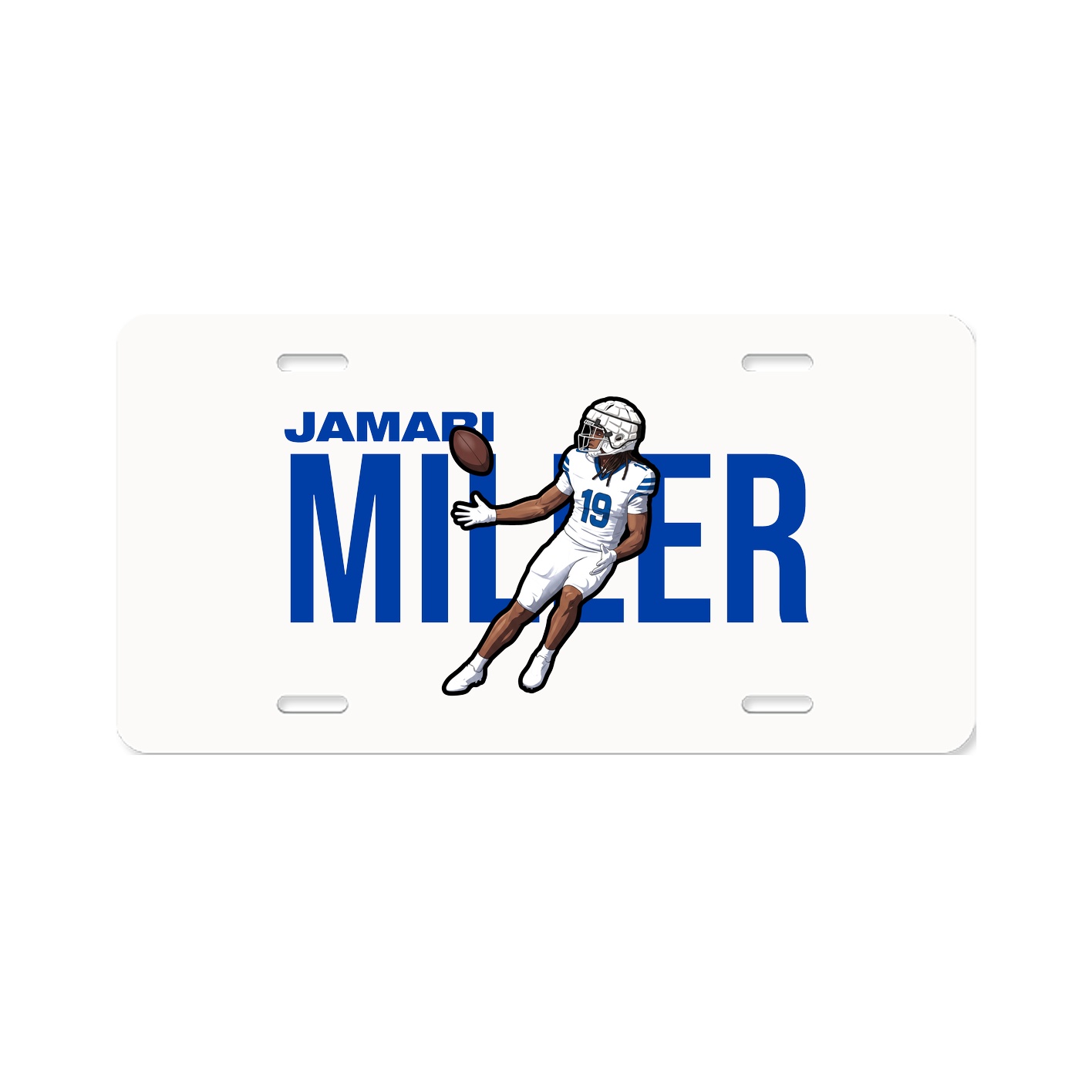 License Plate — Player Name in Classic