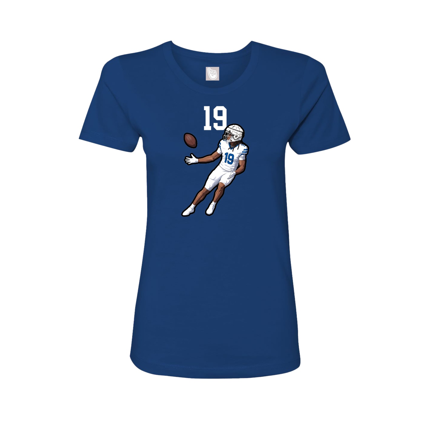 Womens Tee — Number Top in Royal