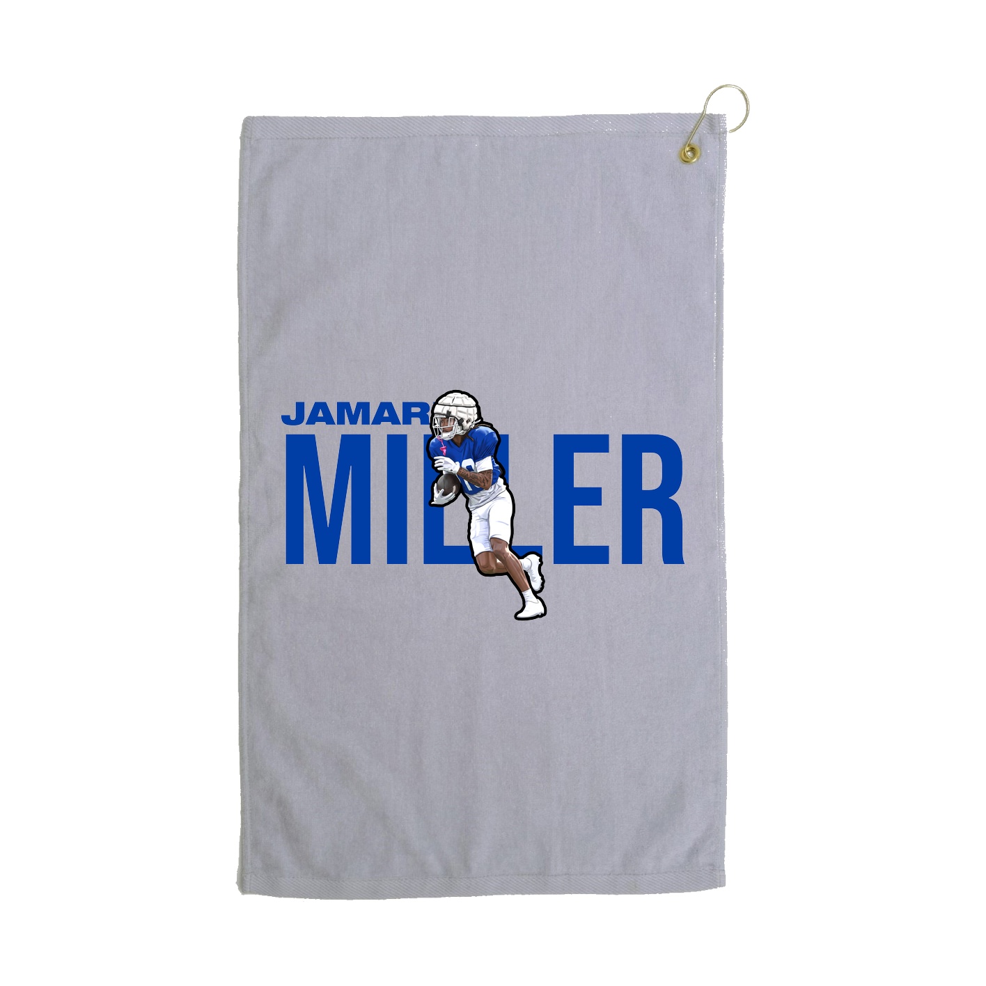 Golf Towel — Player Name in Grey