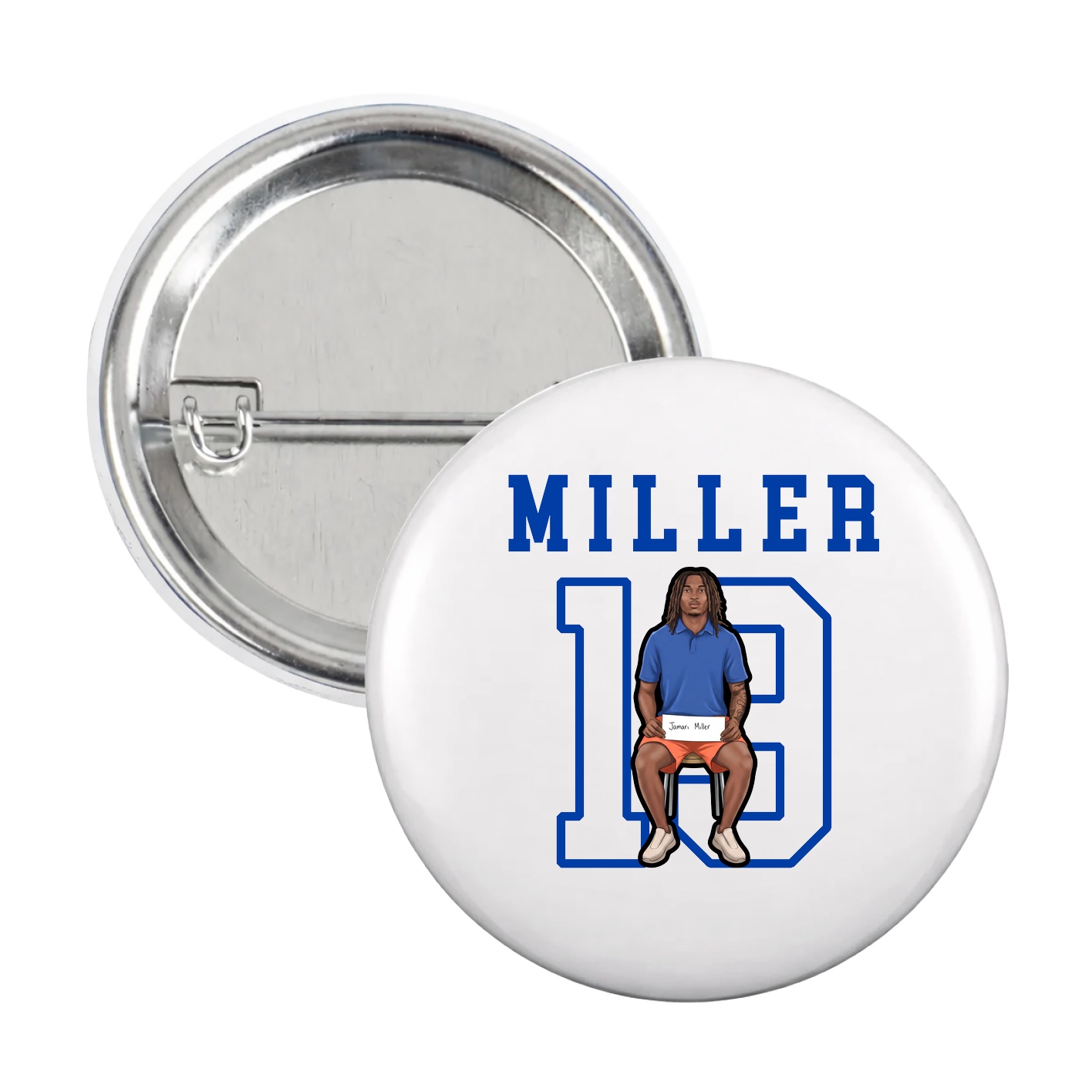 Game Day Button — Shirsey in White