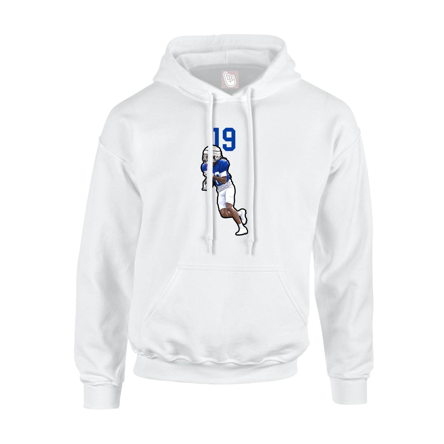 Hoodie — Number Top in White