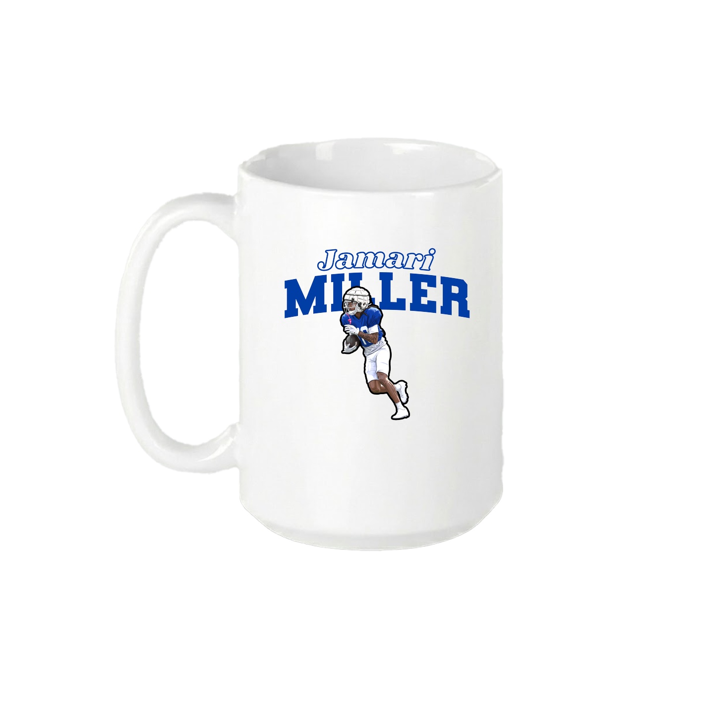 15oz Coffee Mug — Name Arch in White