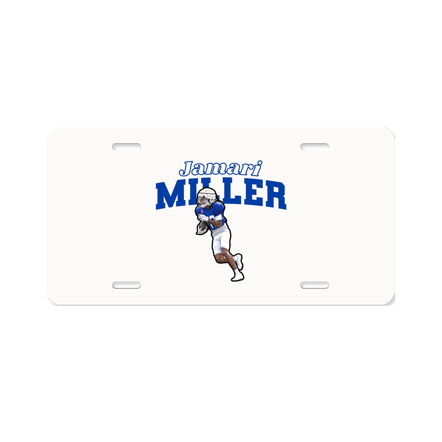 License Plate — Name Arch in Classic