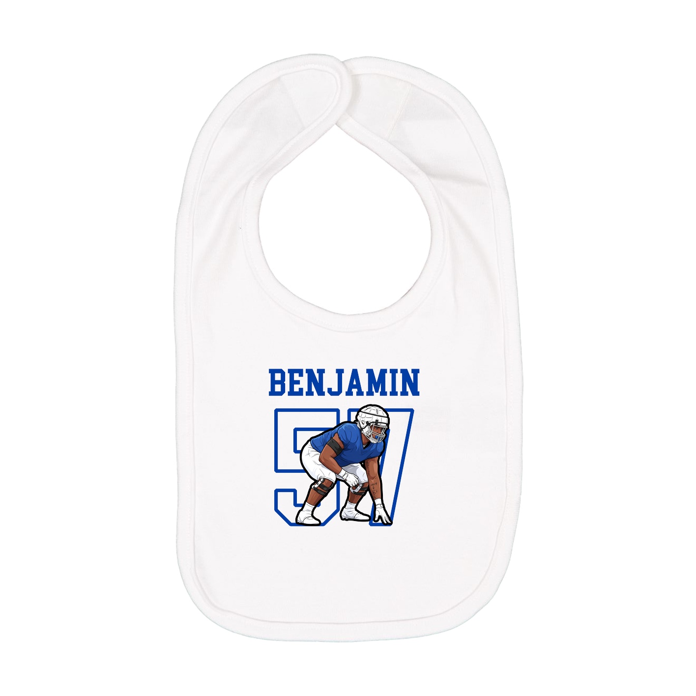 Infant Bib — Shirsey in White