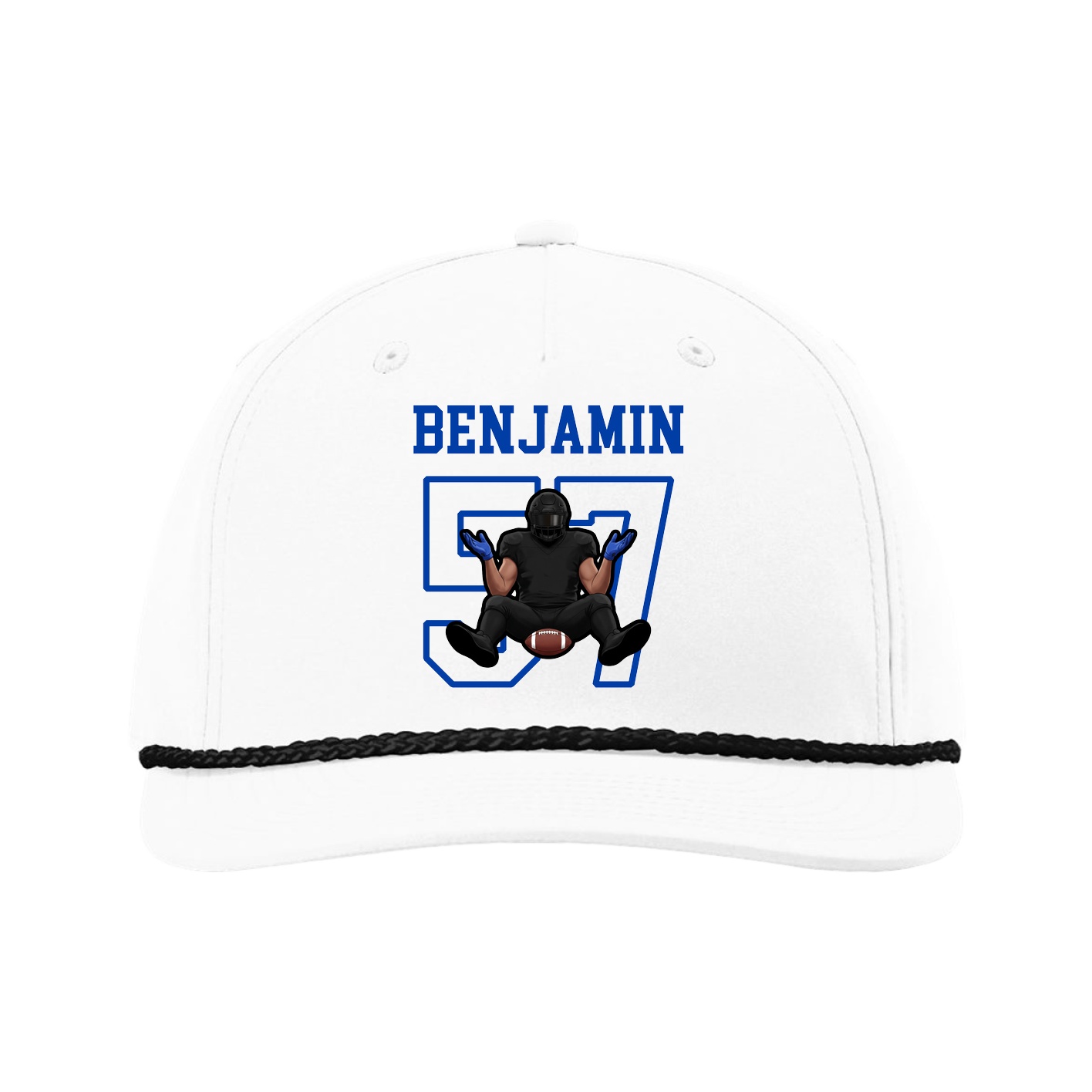 Five-Panel Classic Rope Cap — Shirsey in White