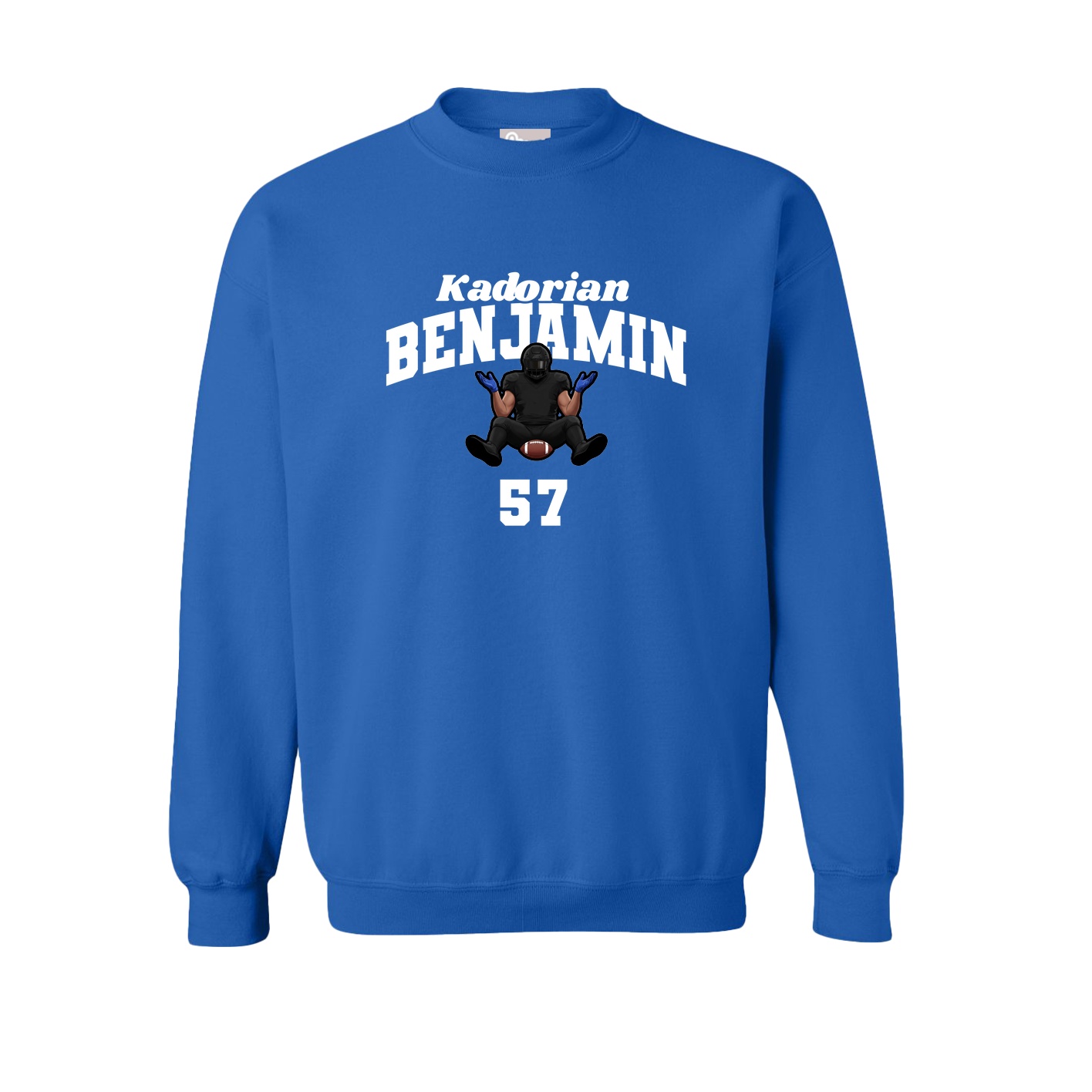 Fleece Crew — Signature Arch in Royal