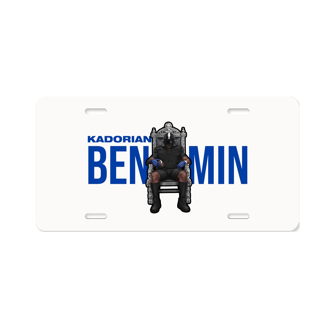 License Plate — Player Name in Classic