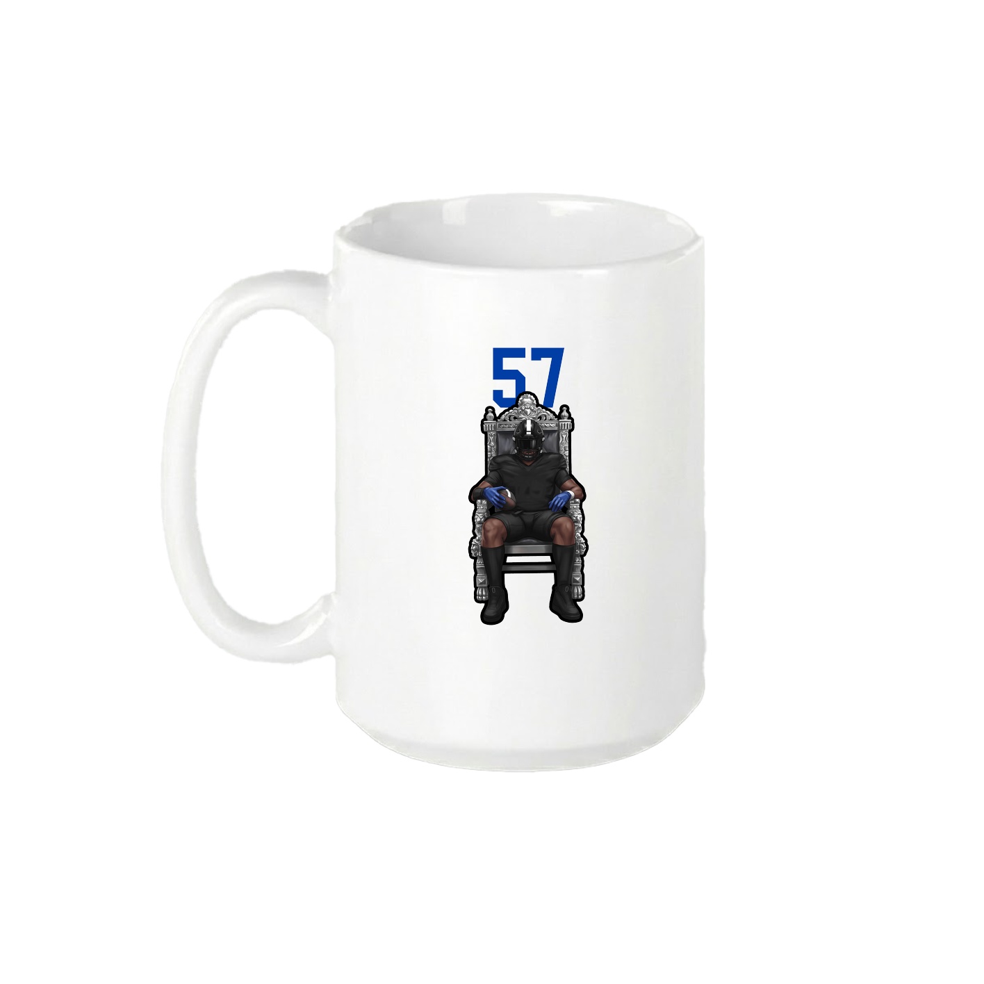 15oz Coffee Mug — Number Top in White