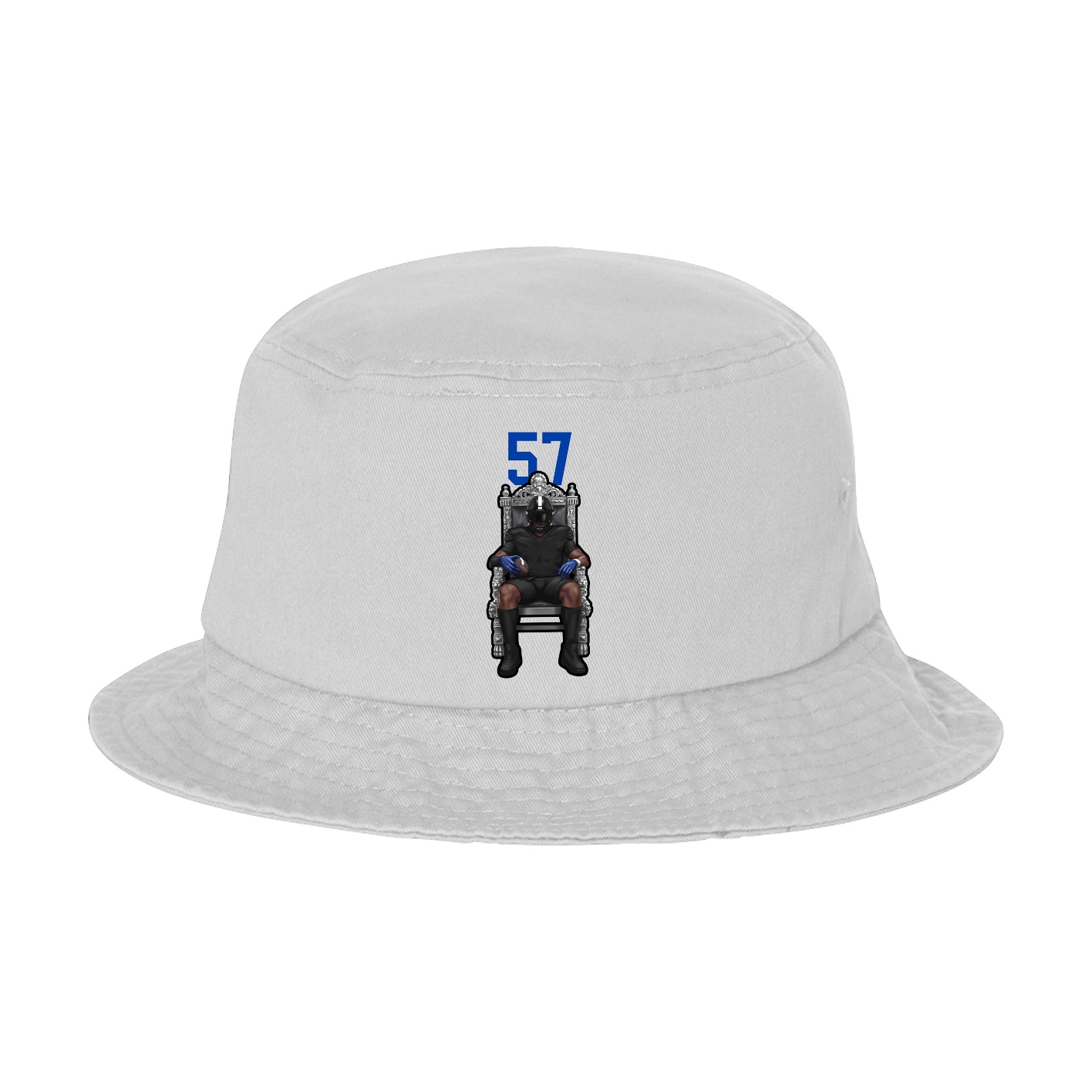 Bucket Cap — Number Top in White