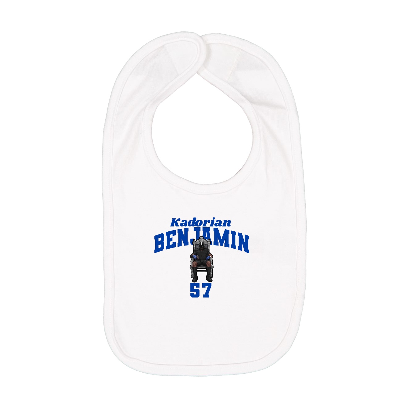 Infant Bib — Signature Arch in White