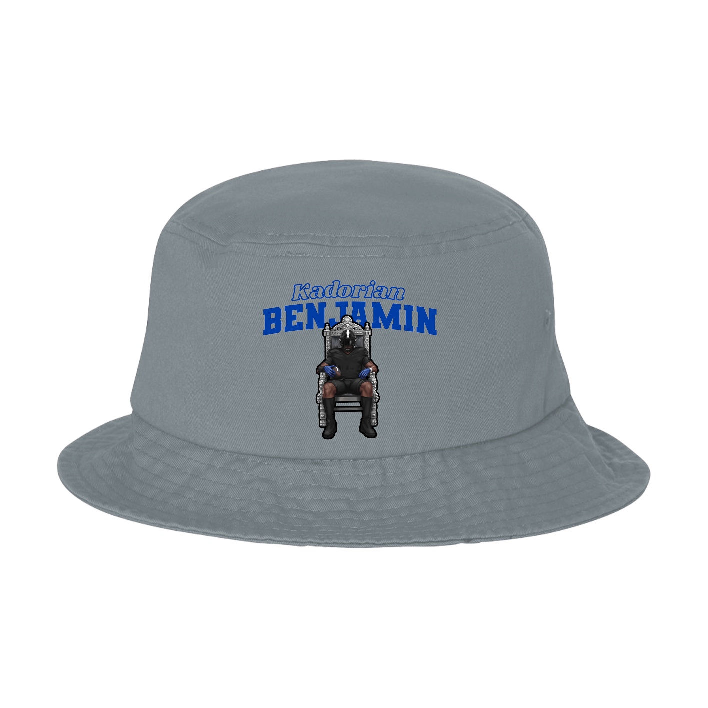 Bucket Cap — Name Arch in Grey