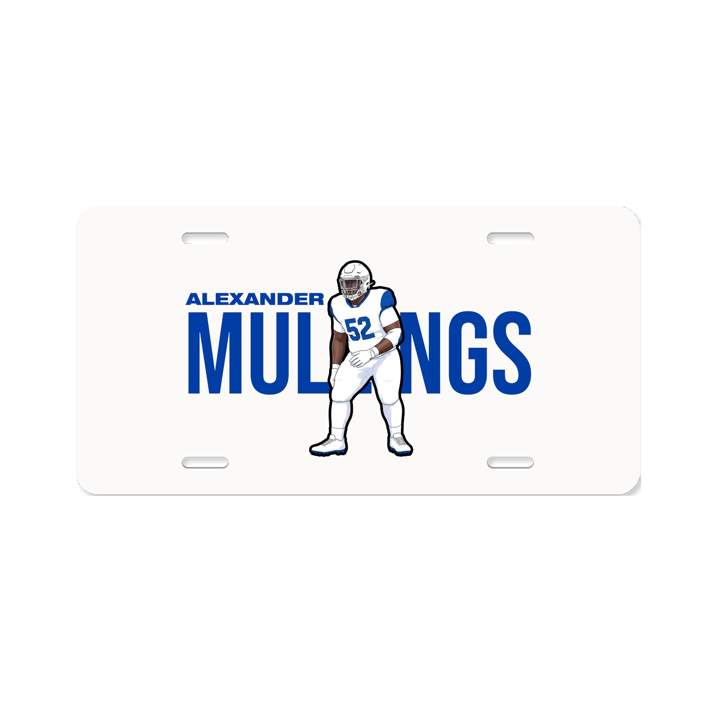 License Plate — Player Name in Classic