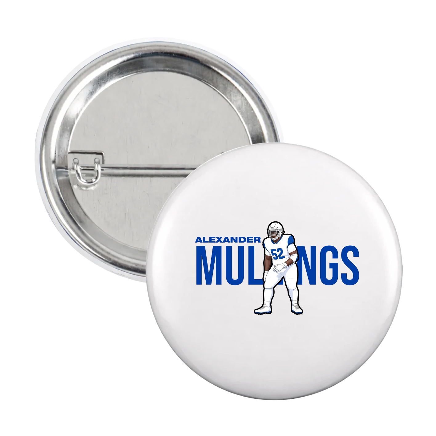 Game Day Button — Player Name in White