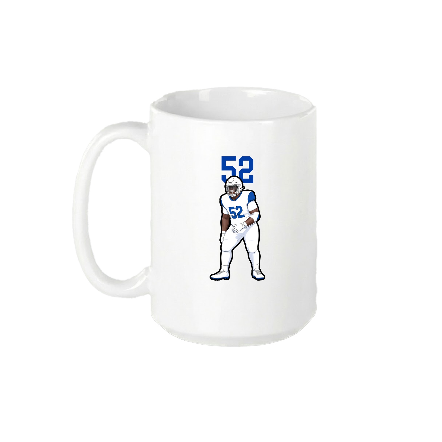 15oz Coffee Mug — Number Top in White
