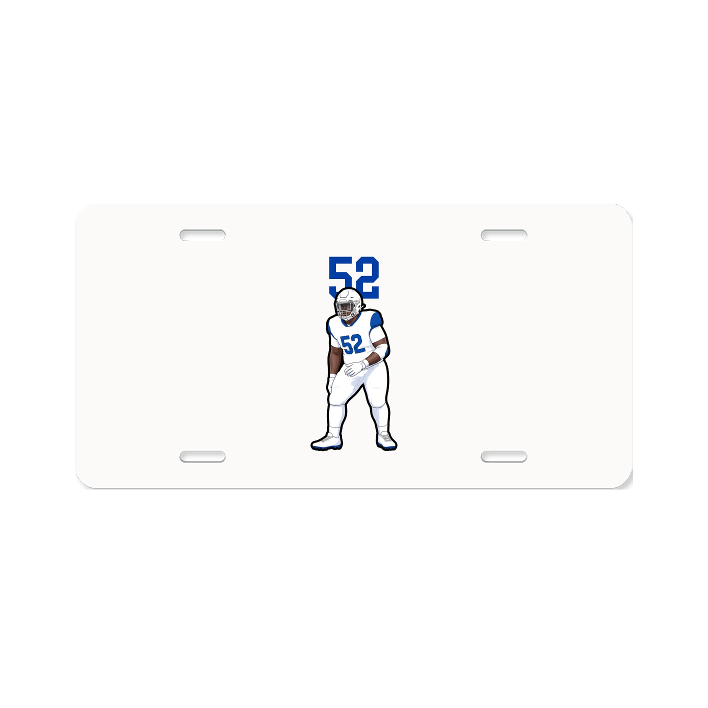 License Plate — Number Top in Classic
