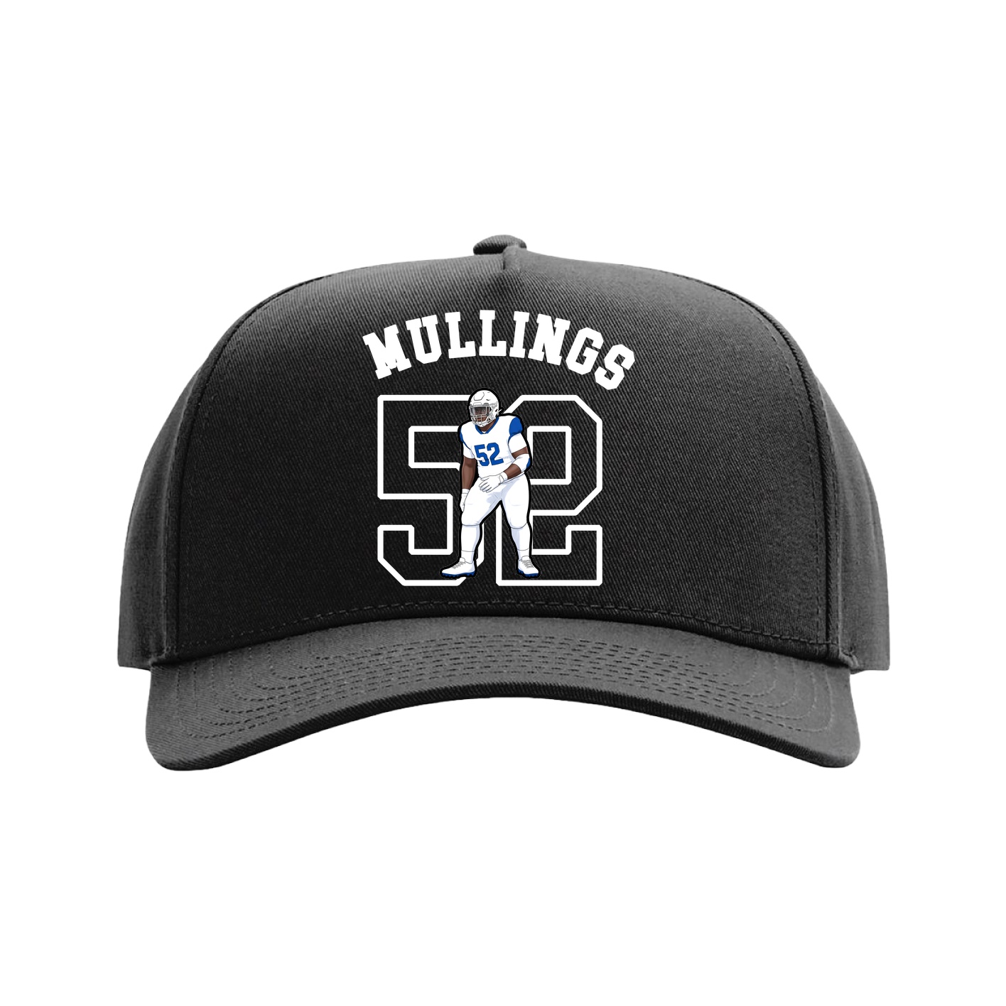 Full Fabric Five-Panel Champ Cap — Shirsey Arch in Black