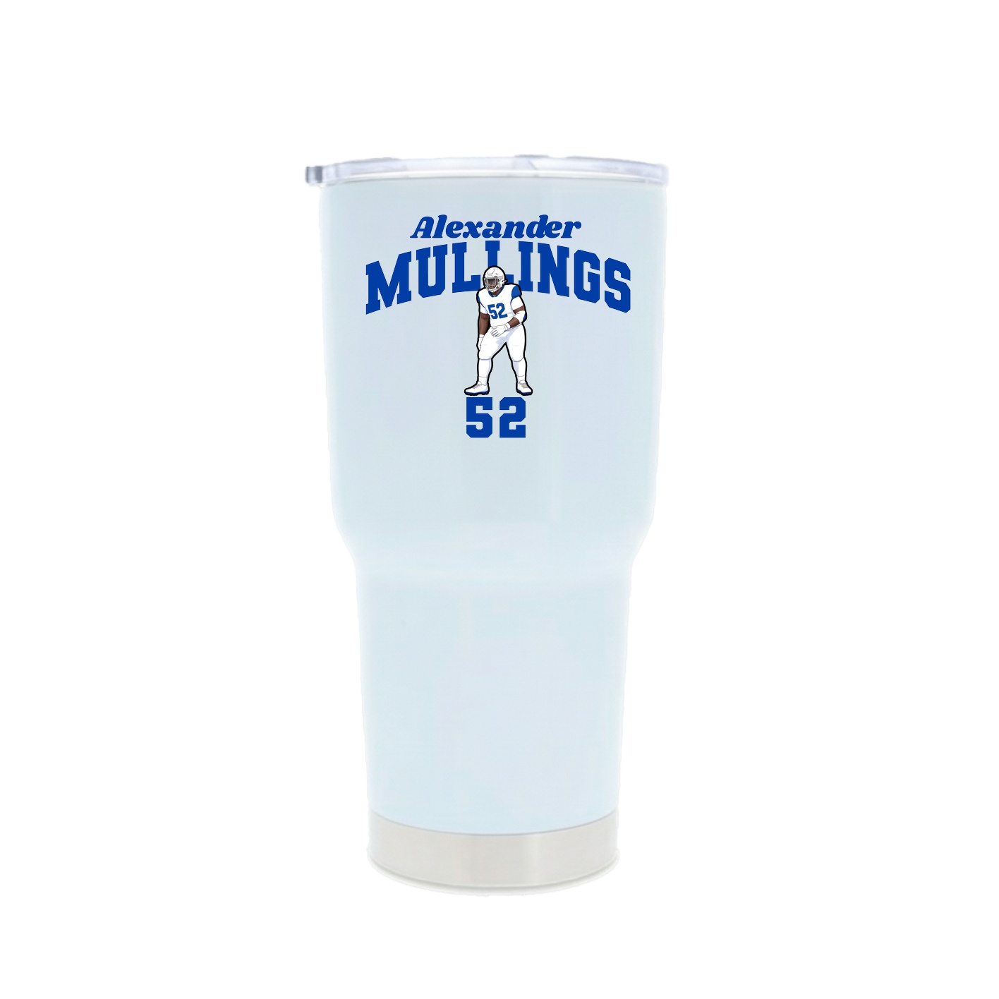 30oz Stainless Steel Tumbler — Signature Arch in White