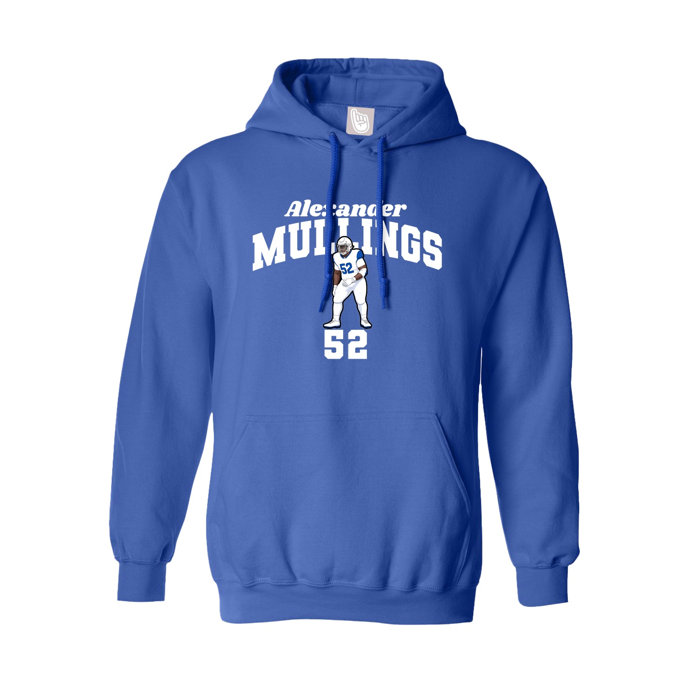 Youth Hoodie — Signature Arch in Royal