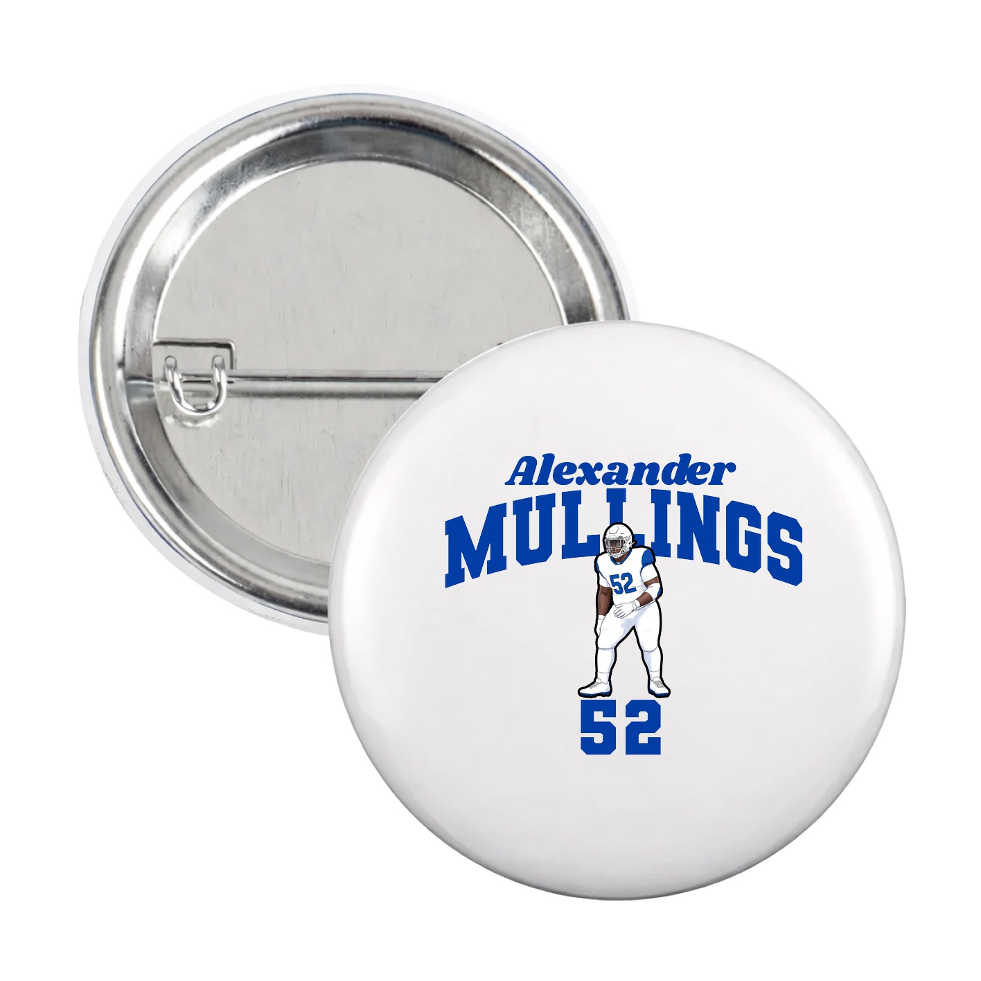 Game Day Button — Signature Arch in White