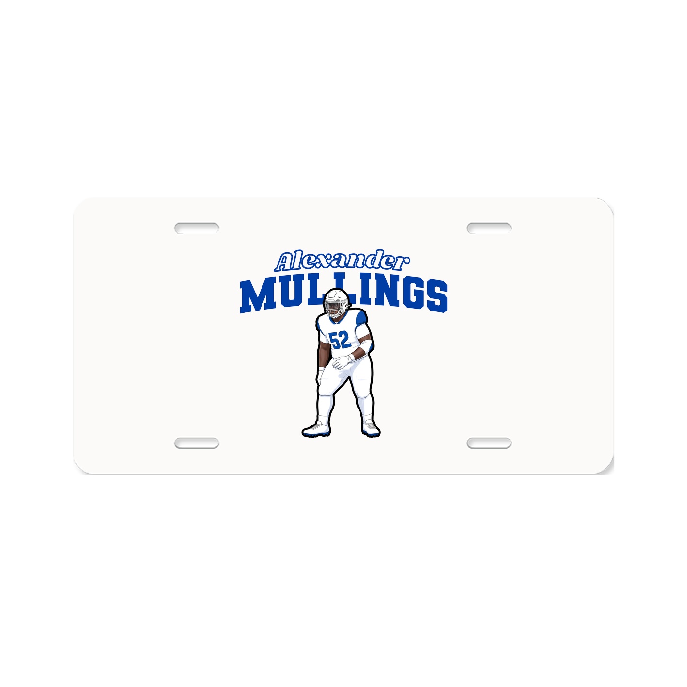 License Plate — Name Arch in Classic