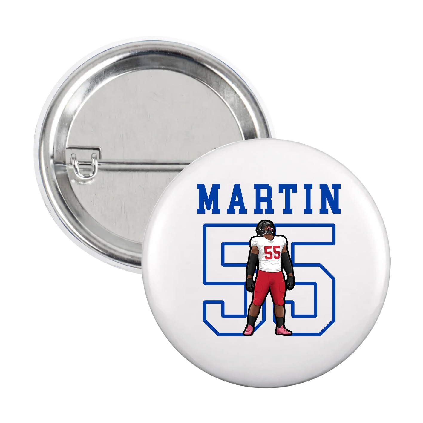 Game Day Button — Shirsey in White