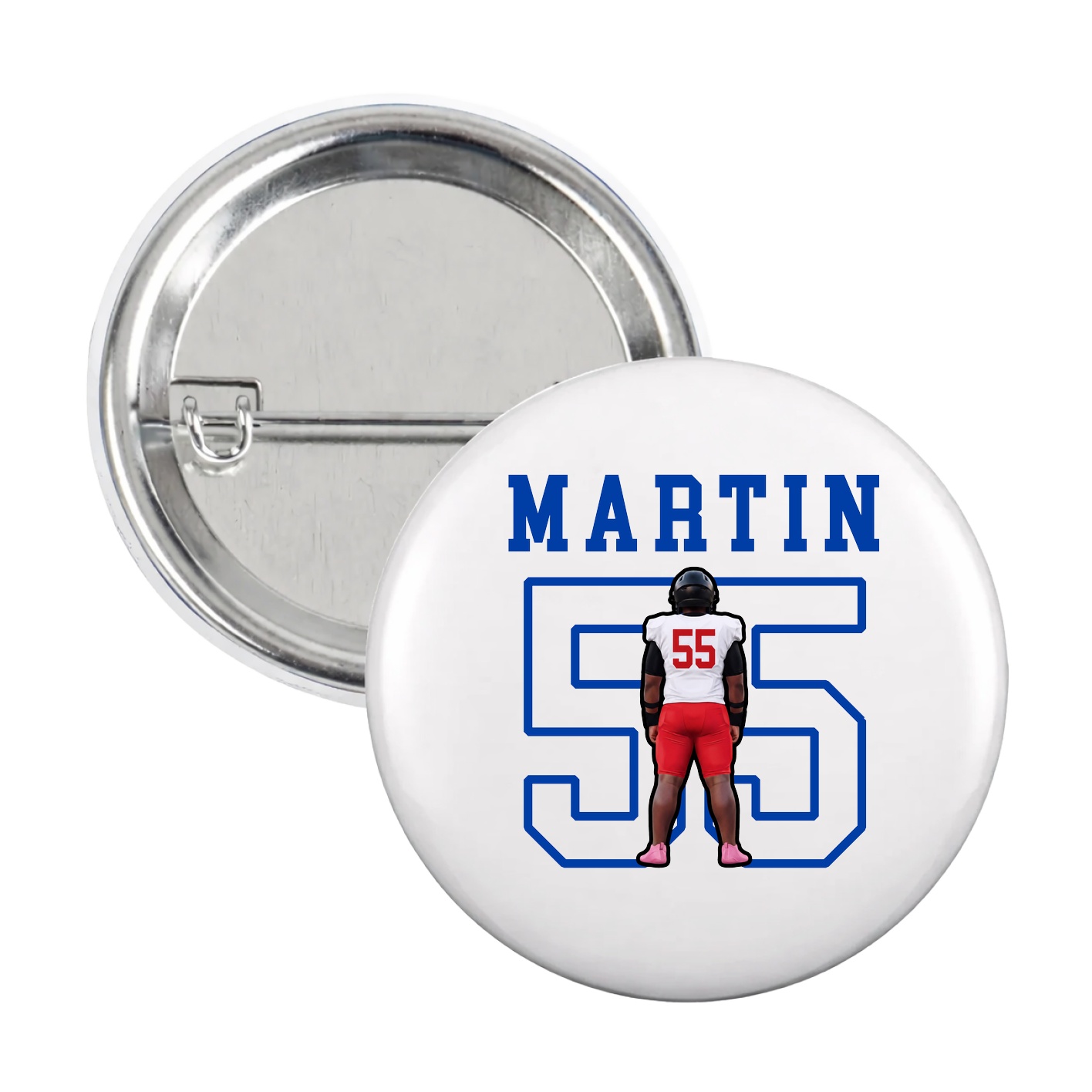 Game Day Button — Shirsey in White