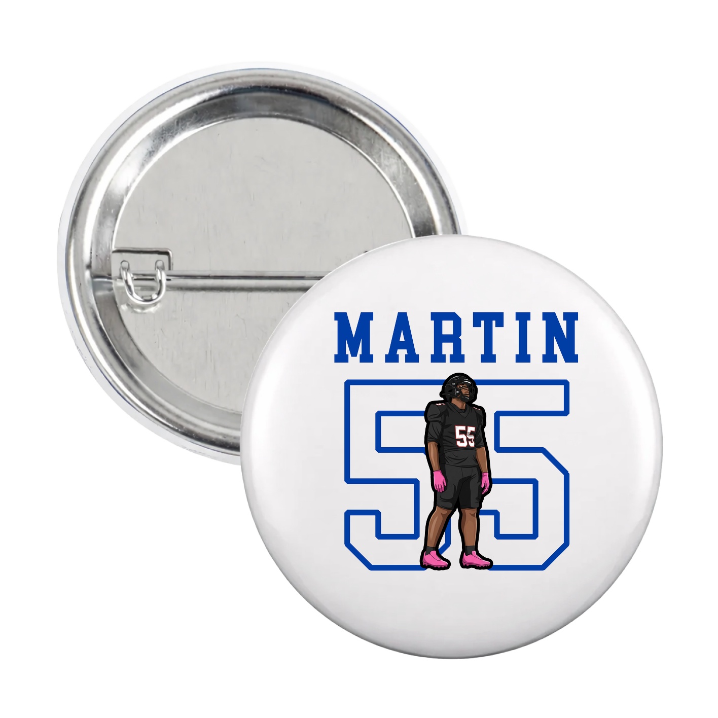 Game Day Button — Shirsey in White