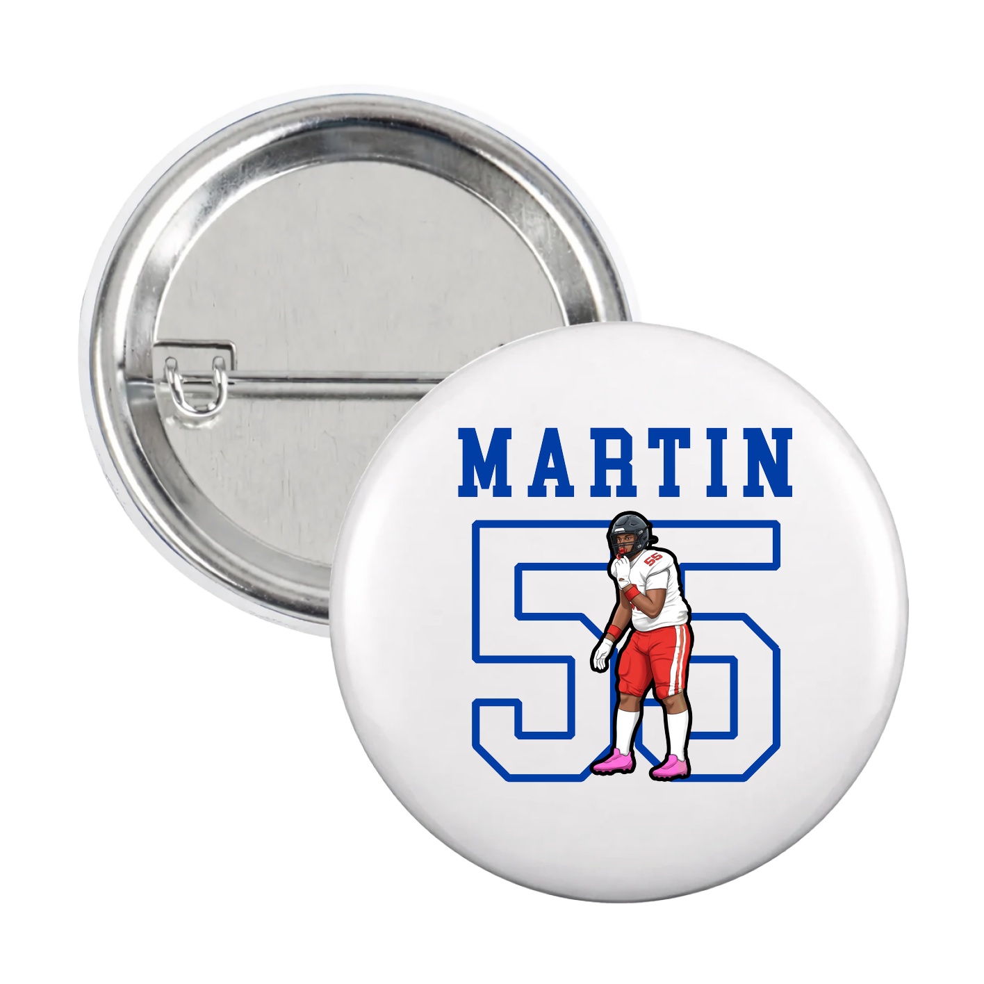 Game Day Button — Shirsey in White