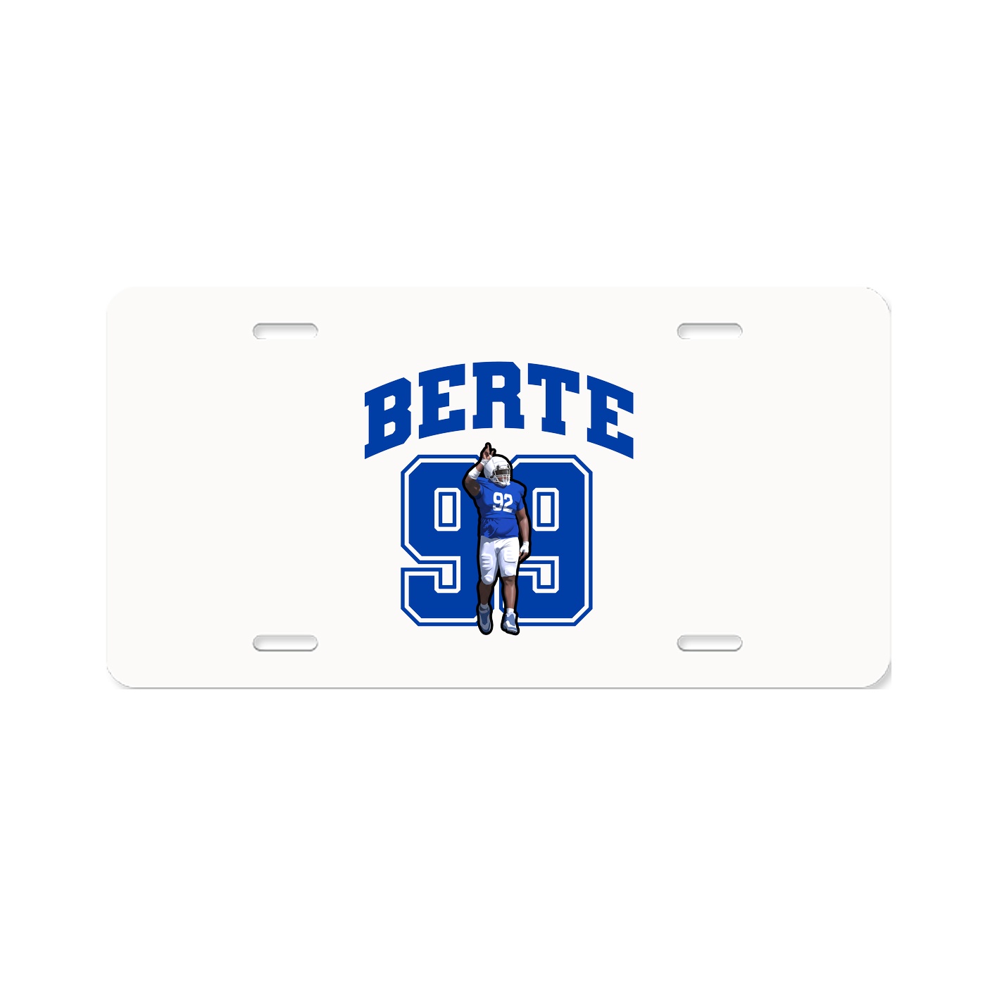 License Plate — Number in Classic