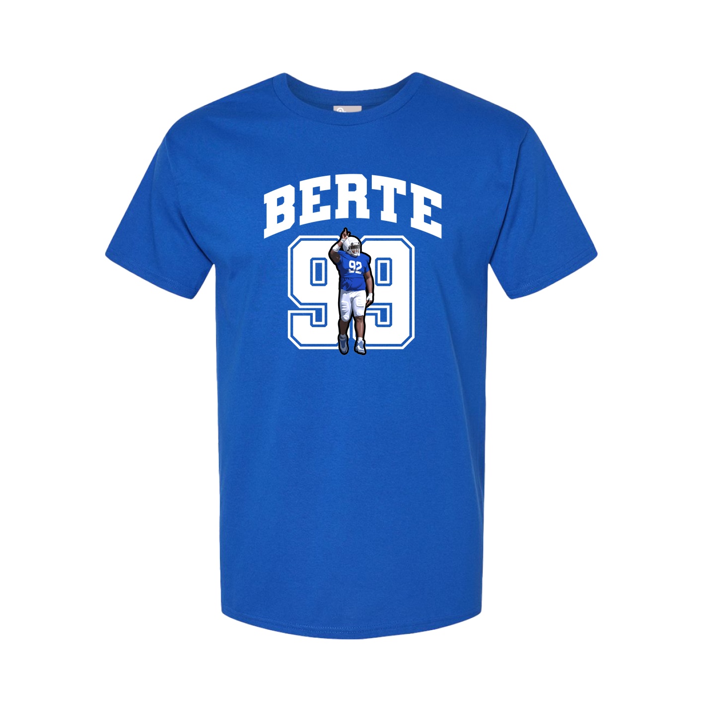 Youth Tee — Number in Royal