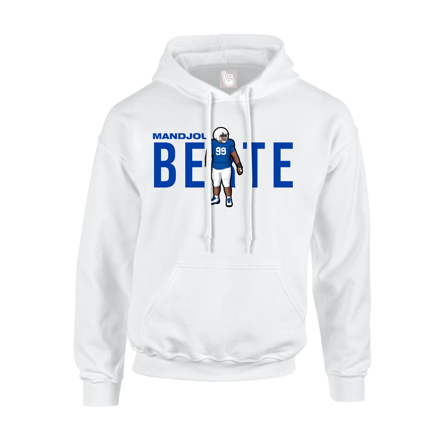 Youth Hoodie — Player Name in White