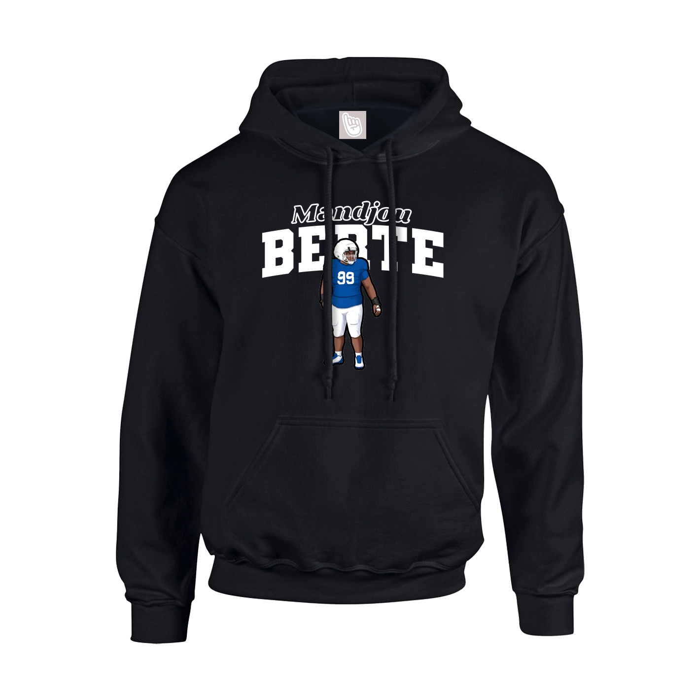 Hoodie — Name Arch in Black