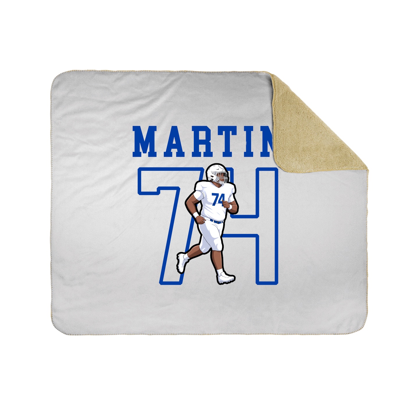Throw Blanket — Shirsey in White