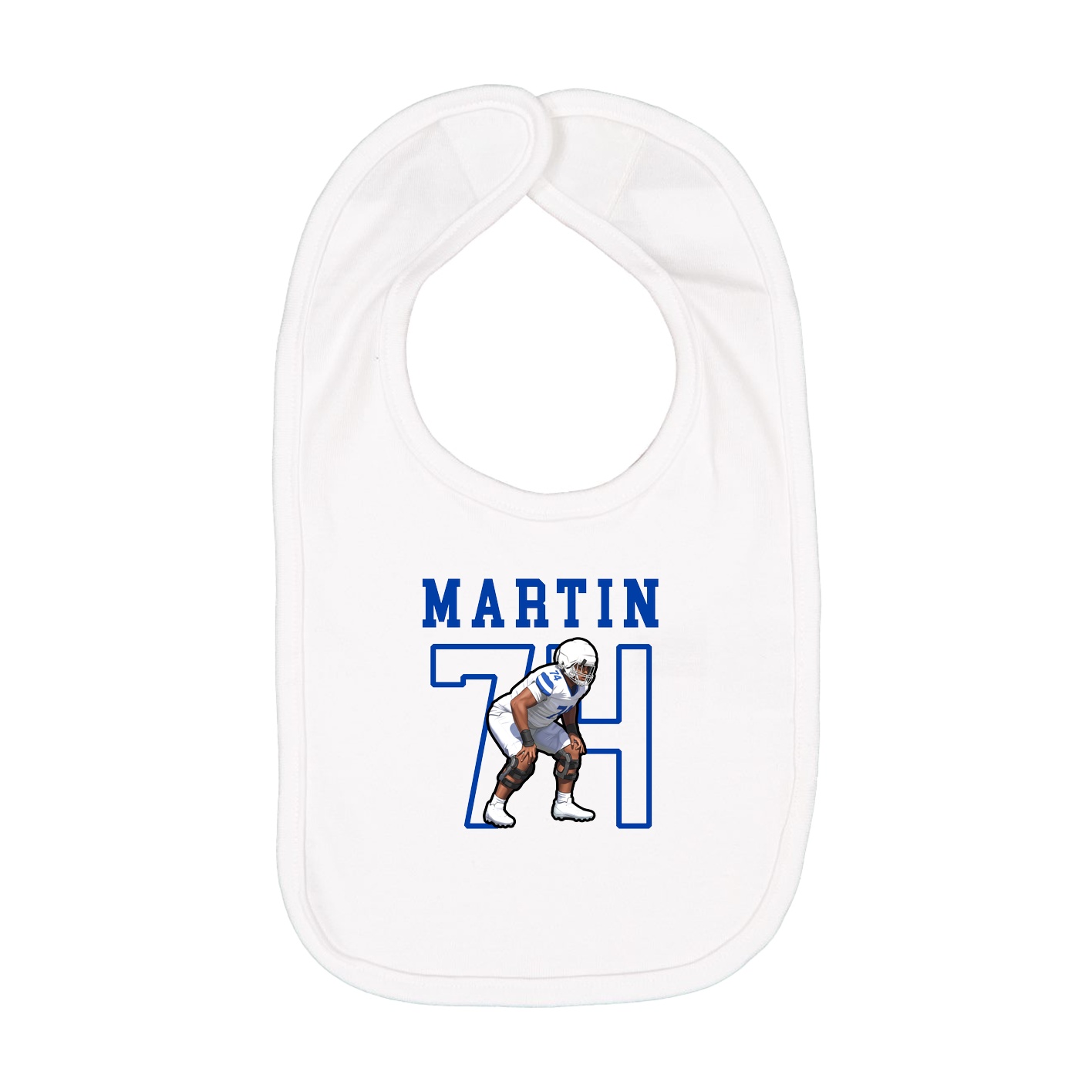 Infant Bib — Shirsey in White