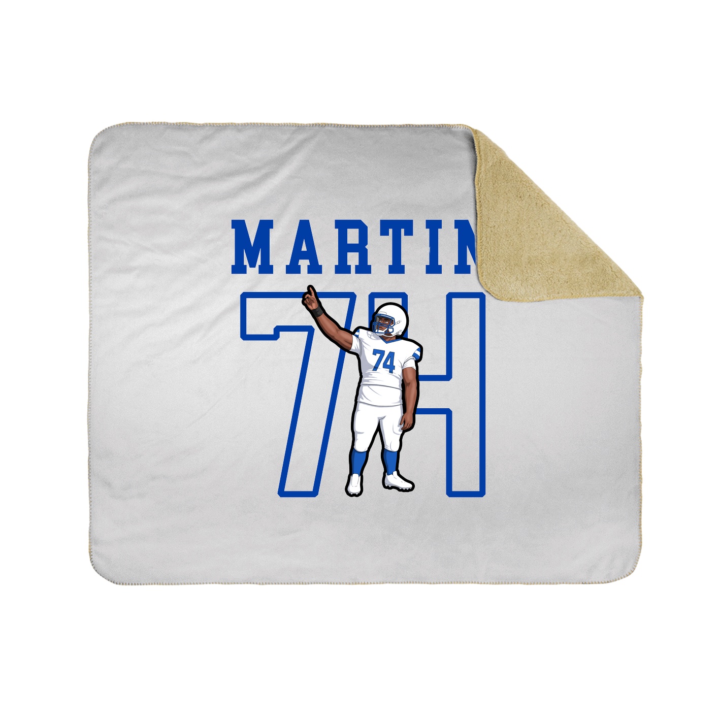 Throw Blanket — Shirsey in White