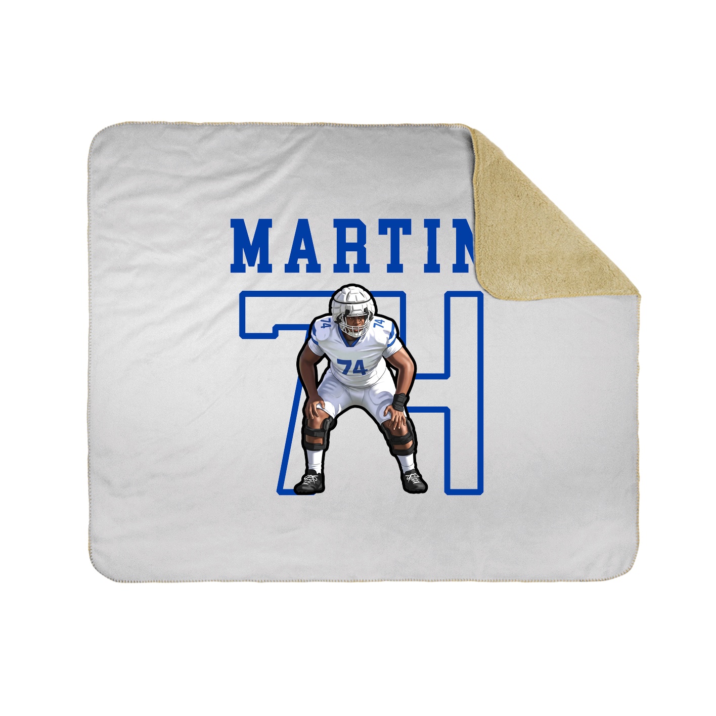Throw Blanket — Shirsey in White