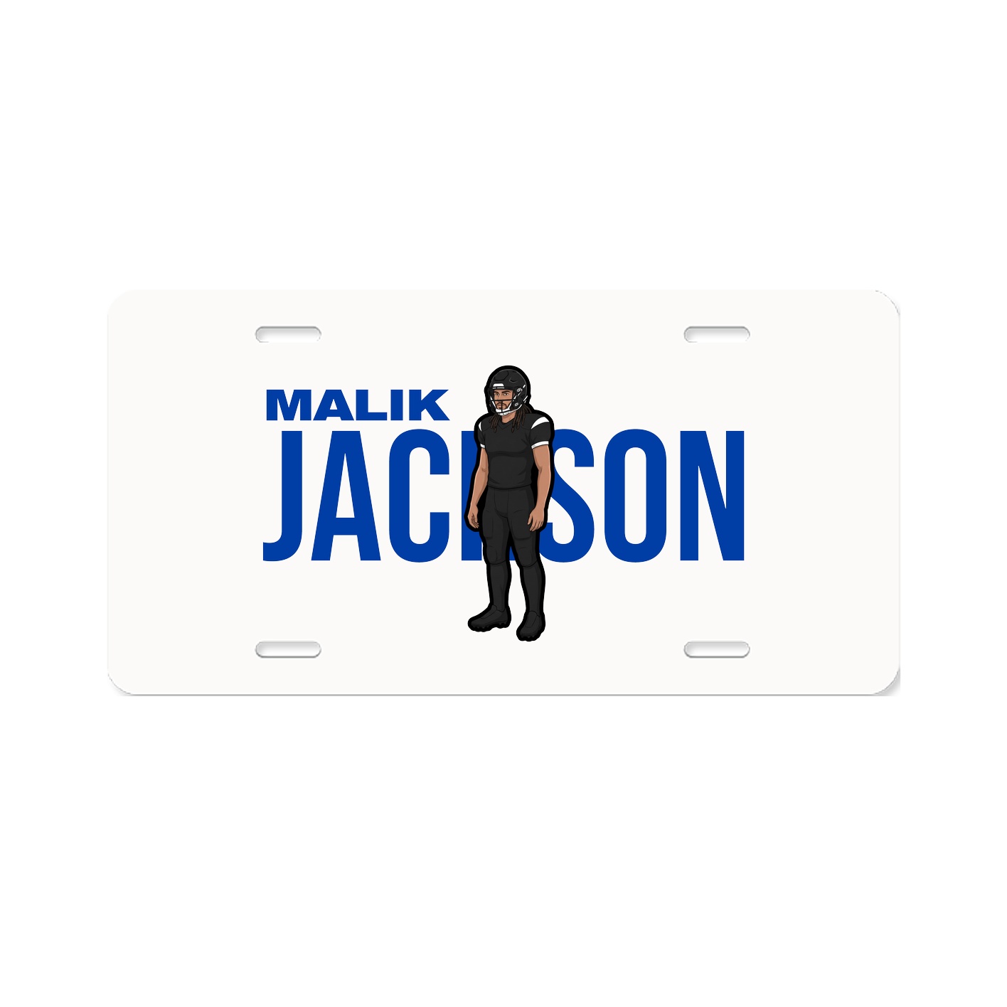 License Plate — Player Name in Classic
