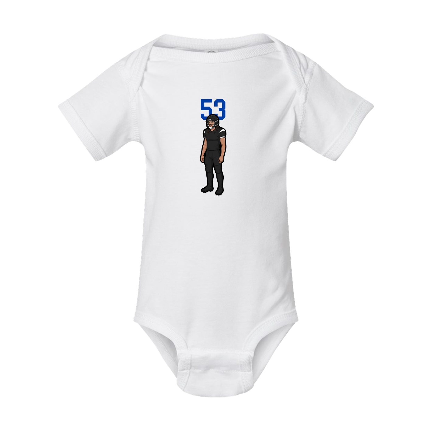 Baby Onesie — Number Top in White