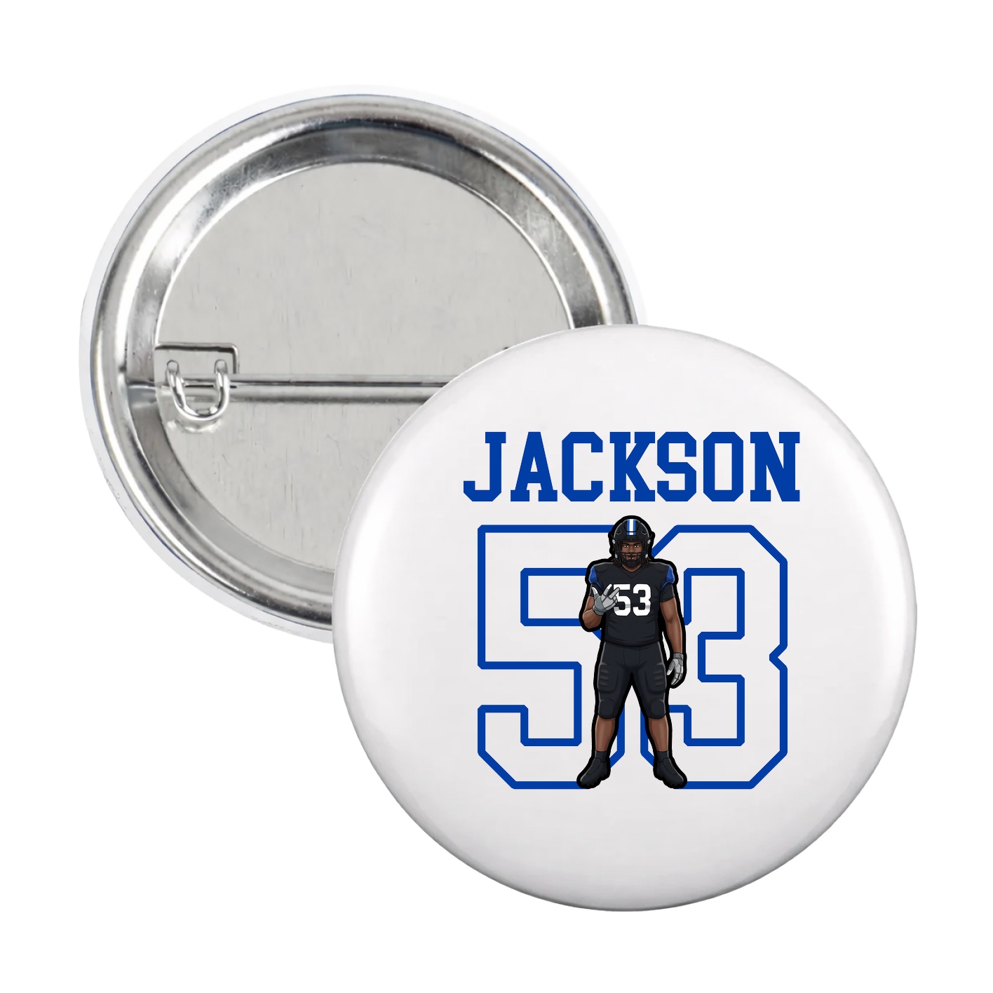 Game Day Button — Shirsey in White