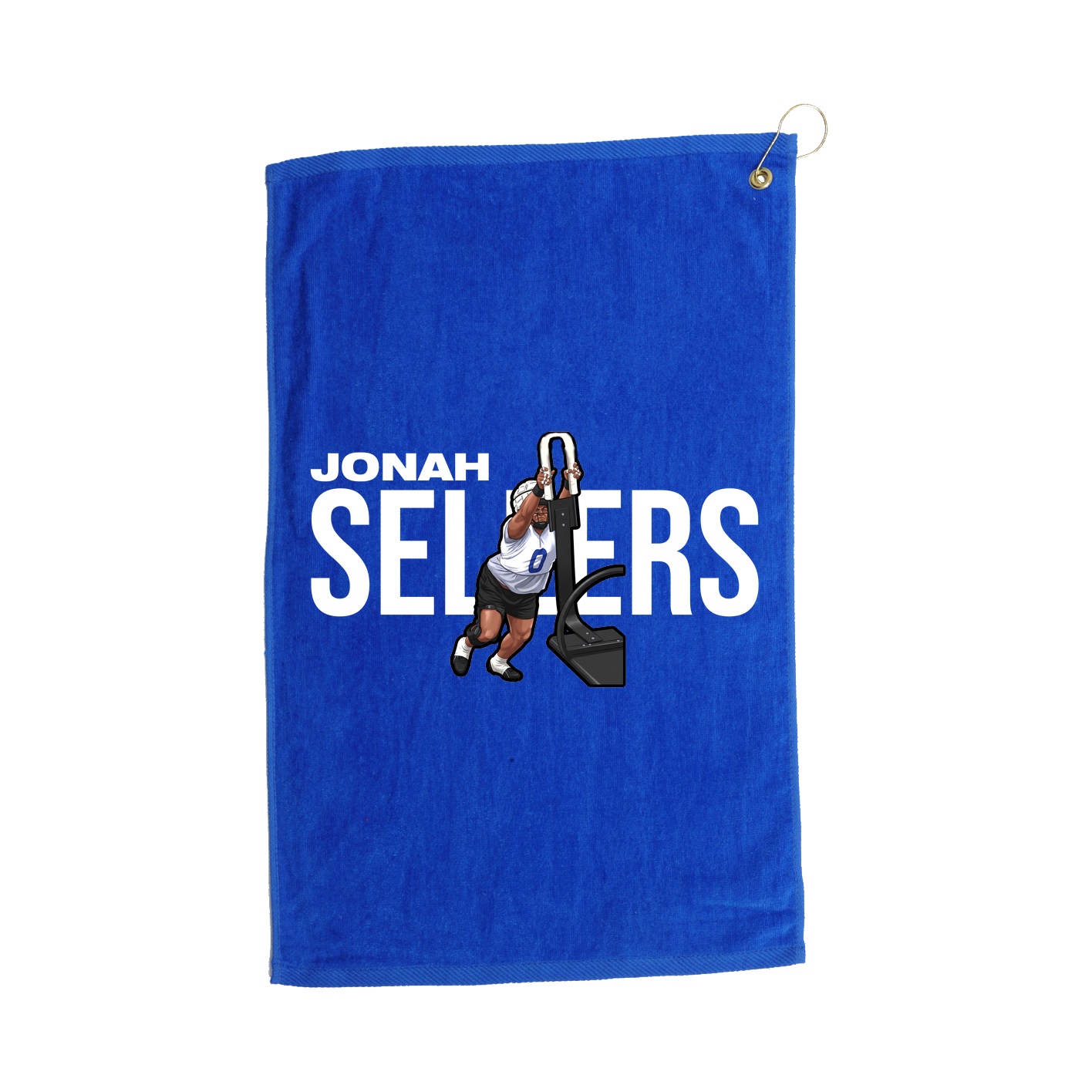Golf Towel — Player Name in Royal