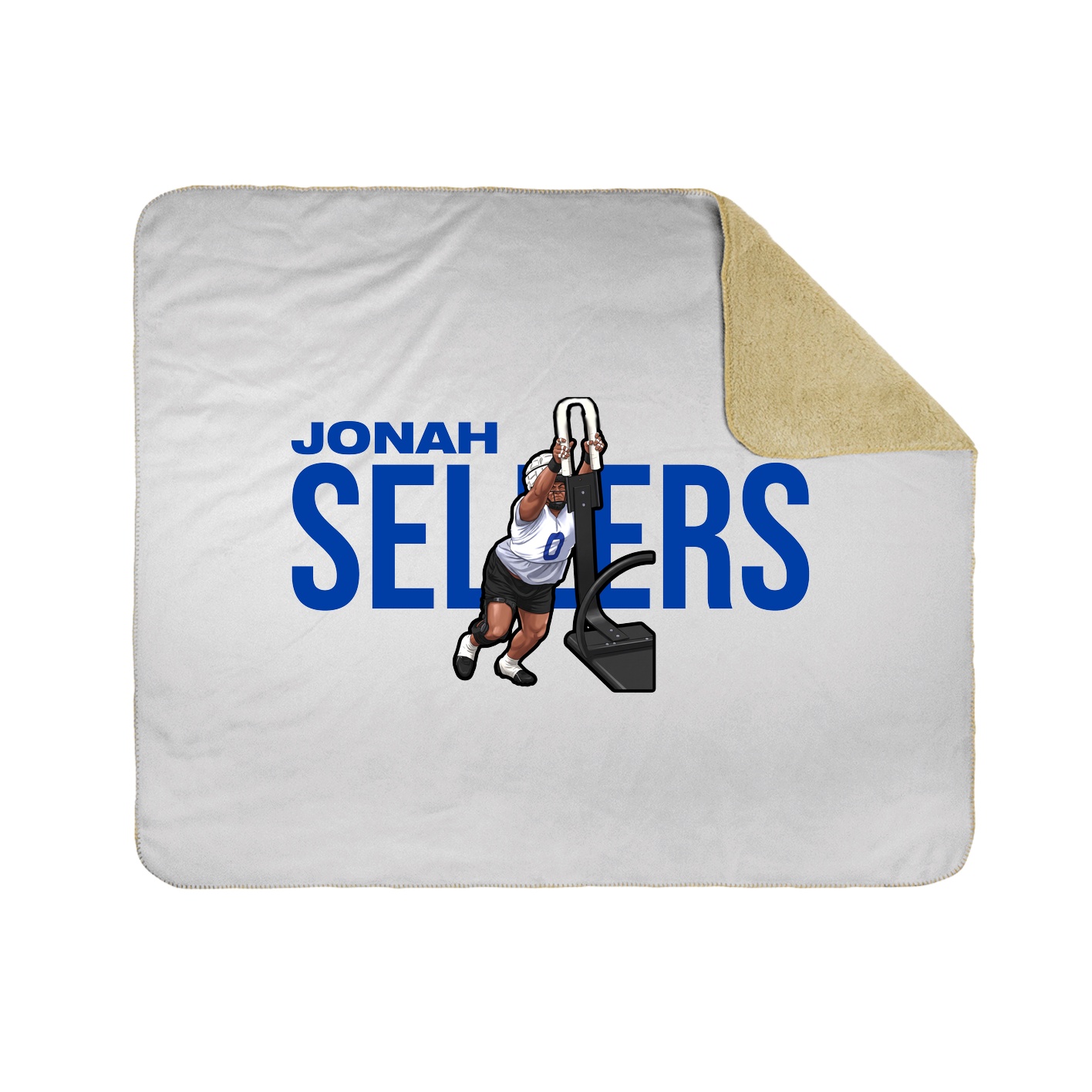 Throw Blanket — Player Name in White