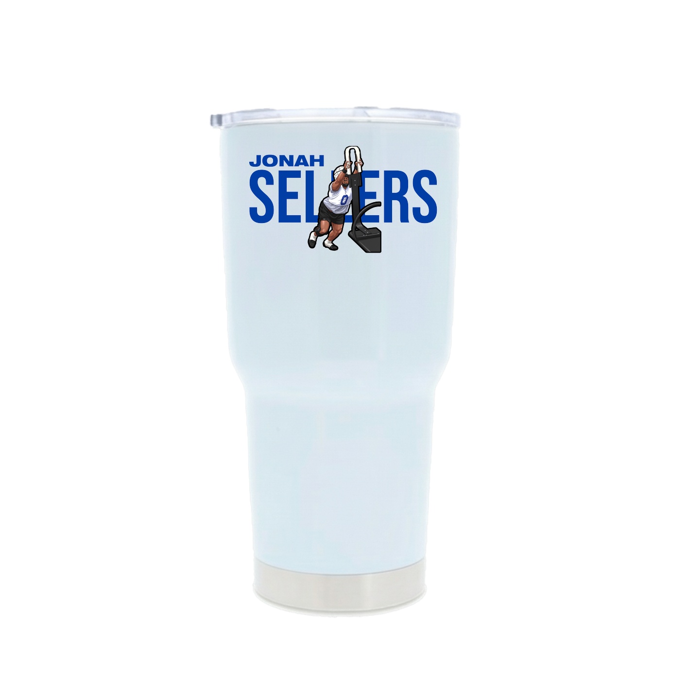30oz Stainless Steel Tumbler — Player Name in White