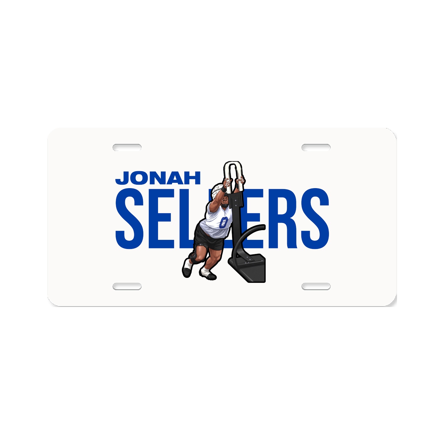 License Plate — Player Name in Classic