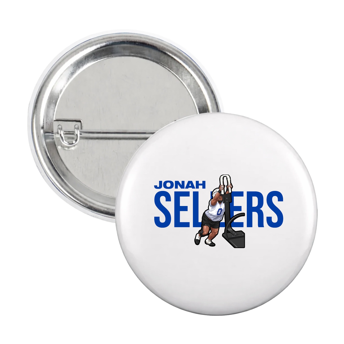 Game Day Button — Player Name in White